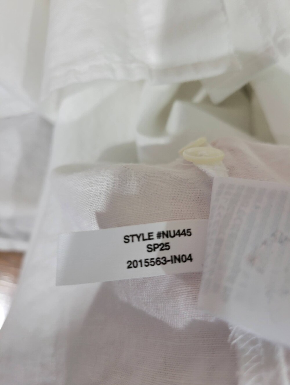 Madewell Straight-Hem Shirt in Linen NU445 Size M White - Picture 9 of 9